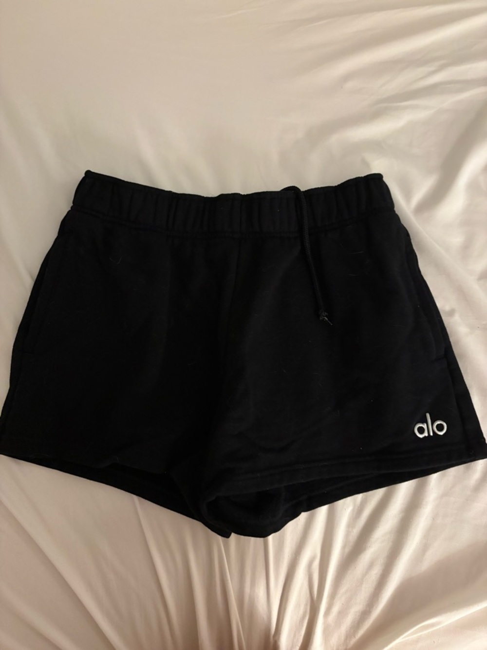 ALO Yoga Black Athletic Lounge Shorts